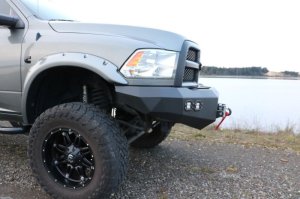 Dodge Ram 2500 Front Bumper - DV8 Offroad - Steel Construction, 2 Stage Powder Coat Finish, Accommodates Up to a 12,500 lbs. Winch - Textured Black - `10-`14